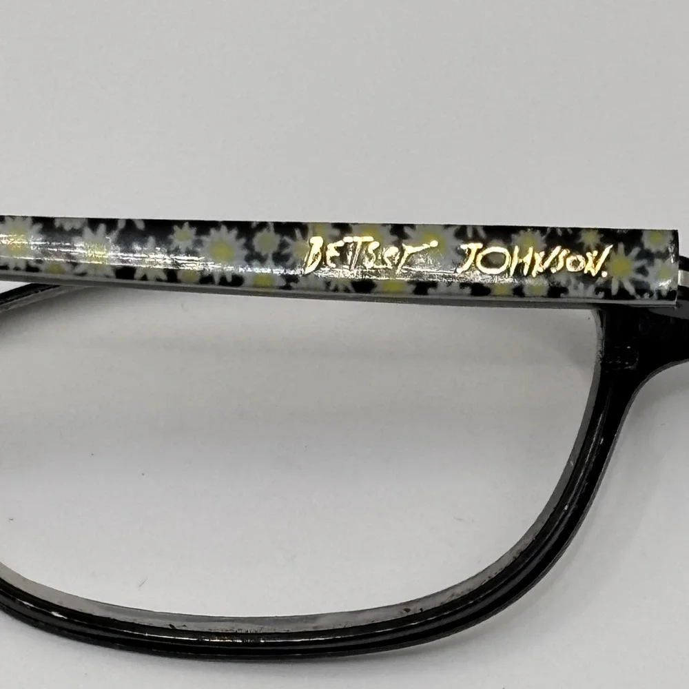Betsey Johnson Girls‎ Eyewear Black Oval Floral Frames LT24190019 47-16-125